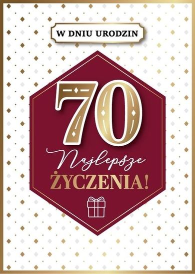 Armin Style, karnet B6 z kopertą, urodziny 70