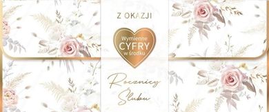 Armin Style, karnet Rocznica Ślubu wymienne cyfry