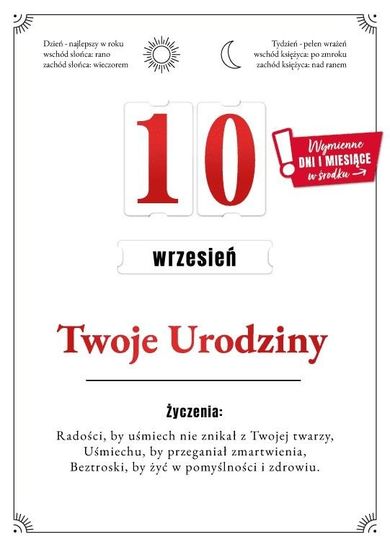 Armin Style, karnet, urodziny, wymienne cyfry