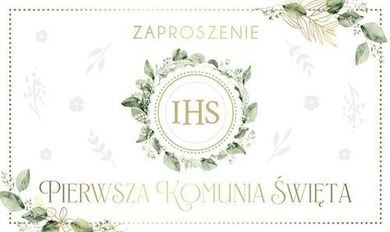 Armin Style, zaproszenie, komunia, 10 szt.