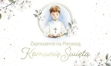 Armin Style, zaproszenie, komunia, 10 szt.