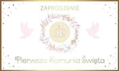 Armin Style, zaproszenie, komunia, 10 szt.