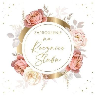 Armin Style, zaproszenie, rocznica ślubu, 13-13 cm, 10 szt.