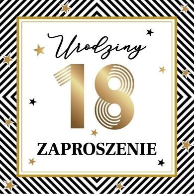 Armin Style, zaproszenie urodzinowe, 10 szt.