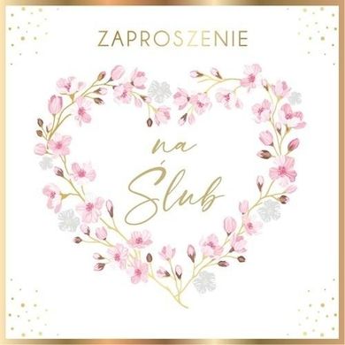 Armin Style, zaproszenie z kopertą, ślub, 13-13 cm, 10 szt.