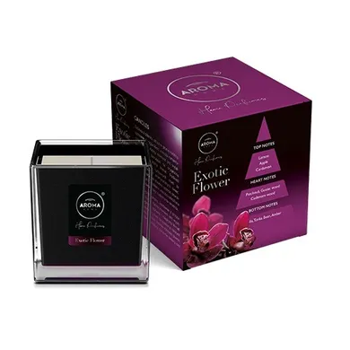 Aroma Home, Black Series, świeca zapachowa, Exotic Flower, 155g