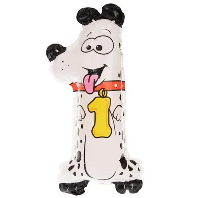 Arpex, balon foliowy, cyferka 1, zwierzątko