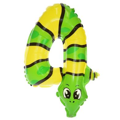 Arpex, balon foliowy, cyferka 4, zwierzątko