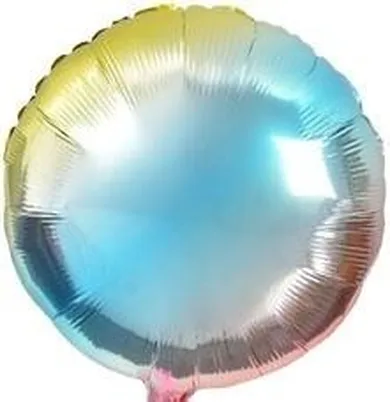 Arpex, balon foliowy, tęczowy okrągły