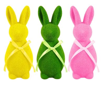 Arpex Dekoracje, ozdoba wielkanocna zajączek, fokowany, 25 cm