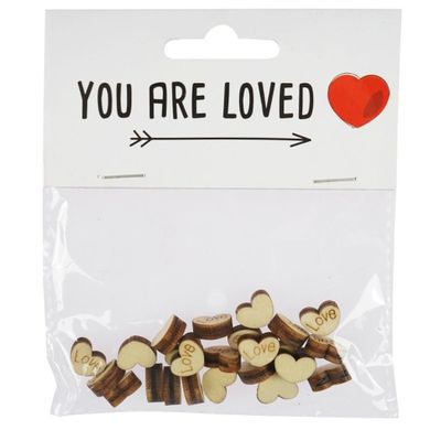 Arpex, drewniane serduszka mini, 24 szt.