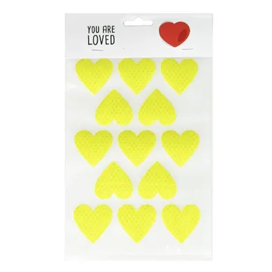 Arpex, naklejki, odblaskowe serca