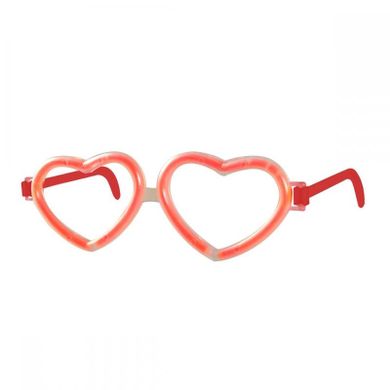 Arpex, okulary imprezowe, świecące w ciemności, serce