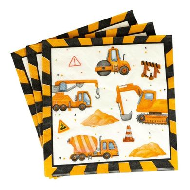 Arpex, serwetka papierowa, 2-warstwowa, Plac Budowy, 33-33 cm, 20 szt.