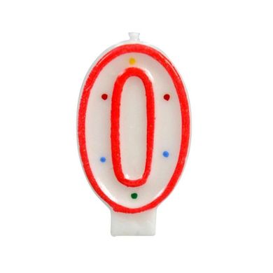 Arpex, świeczka, cyfra 0, kropki