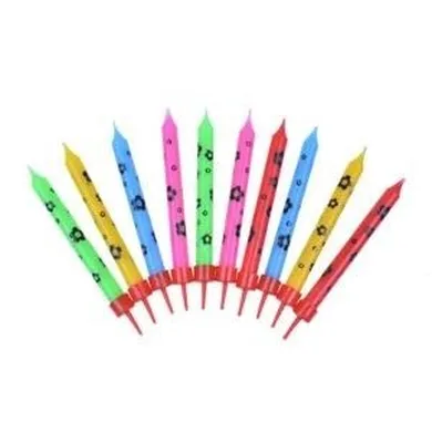 Arpex, świeczki urodzinowe, w kwiaty, 10 szt.