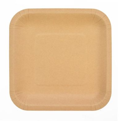 Arpex, talerze papierowe, kraftowe, 23-23 cm, 6 szt.