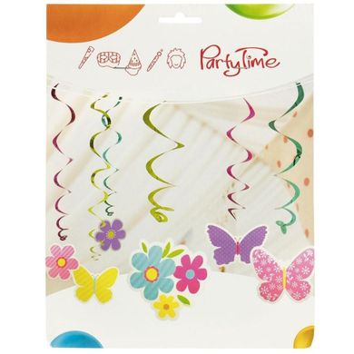 Arpex, wirujące dekoracje, kwiatuszki i motylki, 6 szt.