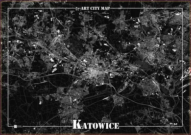 Art-Map, plakat dekoracyjny, Katowice