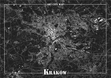 Art-Map, plakat dekoracyjny, Kraków