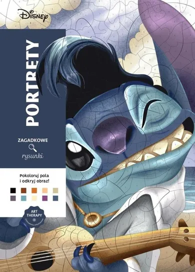 Art Therapy, Disney, Zagadkowe Rysunki, kolorowanka antystresowa, malowanie po numerach, Portrety