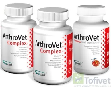 ArthroVet Ha Complex, preparat na bolące i uszkodzone stawy, 60 tabletek