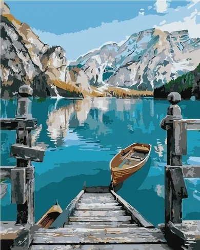 ArtiFly, malowanie po numerach, Jezioro w górach, 40-50 cm
