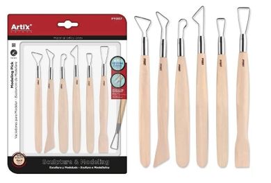 Artix, narzędzia do rzeźbienia, metalowe, 6 szt.