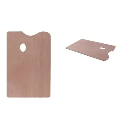 Artix, paleta malarska, prostokątna, drewniana, 20-30 cm