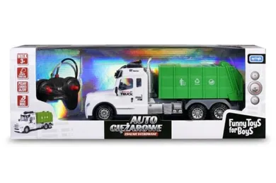 Artyk, Funny Toys for Boys, Auto ciężarowe zdalnie sterowane, śmieciarka