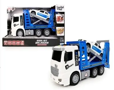 Artyk, Funny Toys for Boys, tir laweta z pojazdem policyjnym
