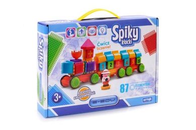 Artyk Spiky, klocki, pociąg, 86 elementów