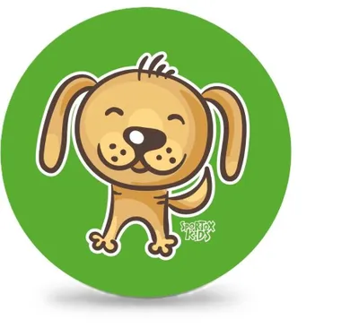 Artyk, Sportox Kids, piłka gumowa, Psiak, 23 cm