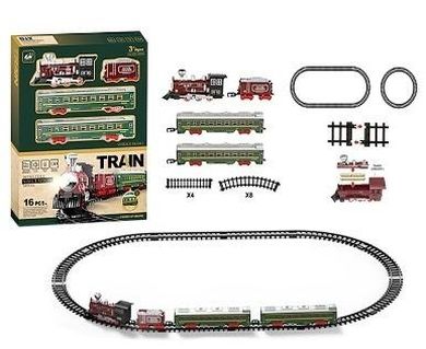 Artyk, vintage pociąg z torem, 16 elementów