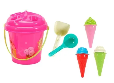 Artyk, zestaw do piasku, różowy