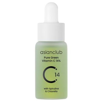 AsianClub, Pure Green Vitamin C 14%, serum do twarzy, 15 ml