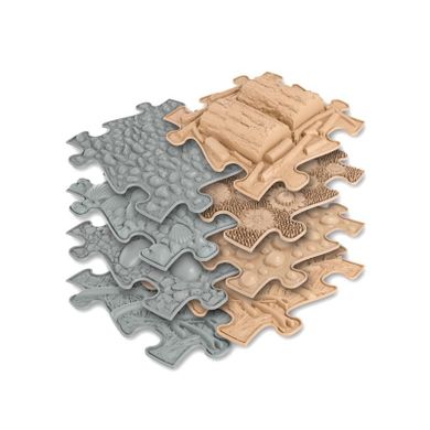 Askato, Basic set natural, mata podłogowa sensoryczna, 8 elementów