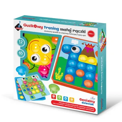 Askato, Genialny dzieciak, guzikowy trening małej rączki, mozaika, 45 elementów