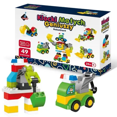 Askato, Klocki Małych Geniuszy, Roboty, 49 elementów