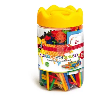 Askato, Klocki Małych Geniuszy, słomki, 560 elementów