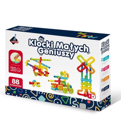 Askato, Klocki Małych Geniuszy, Złączki, 88 elementów