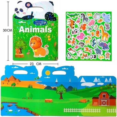 Askato, książeczka z naklejkami, zwierzęta