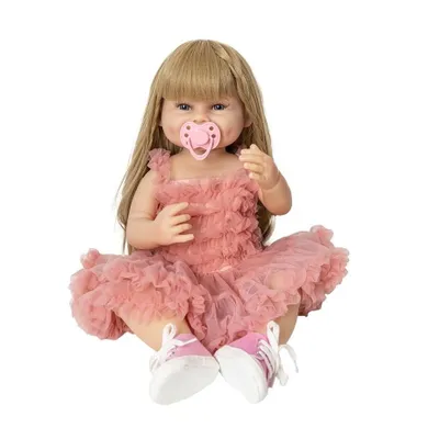 Askato, lalka bobas, dziewczynka, 52 cm