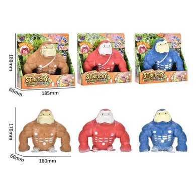 Askato, Orangutan, gumowa figurka do rozciągania, 1 szt.