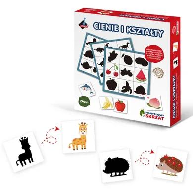 Askato, Pomysłowy skrzat, cienie i kształty, drewniana układanka