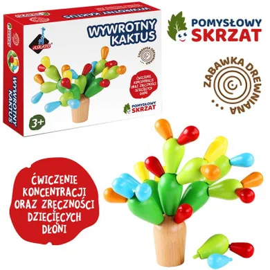 Askato, Pomysłowy skrzat, wywrotny kaktus, drewniana układanka