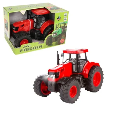 Askato, traktor, duży pojazd rolniczy, czerwony