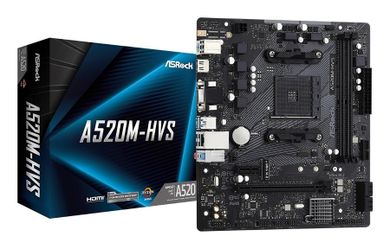 Asrock, płyta główna, A520M-HVS AM4 2DDR4 HDMI/VGA M.2 mATX