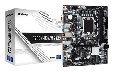 ASRock, płyta główna, B760M-HDV/M.2 D4 s1700 2DDR4 DP/HDMI mATX