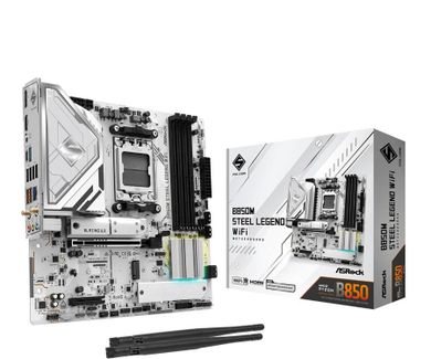 ASRock, płyta główna, B850M STEEL LEGEND WIFI AM5 4DDR5 HDMI/DP mATX